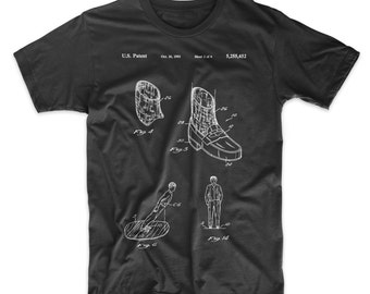 Michael Jackson Anti Gravity Shoes Patent T-Shirt. Gift for Him. Gift for Her.  Unisex. Sizes S-3X. Black, Red, White, or Gray.