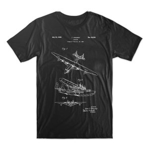 May include: Black and white illustration of a vintage airplane patent drawing. The patent number is 96,345 and the date is July 23, 1935. The drawing shows three different views of the airplane.