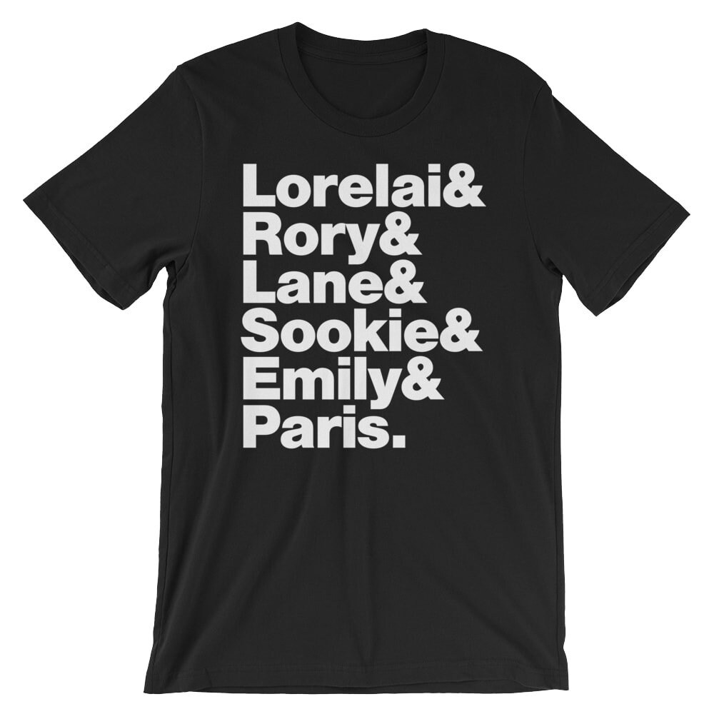 Gilmore Girls Shirt. TV Show Shirt Television Shirt. On Black | Etsy