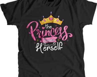 In This Story The Princess Saves Herself Premium Soft Tee. Great Gift and Comfy!