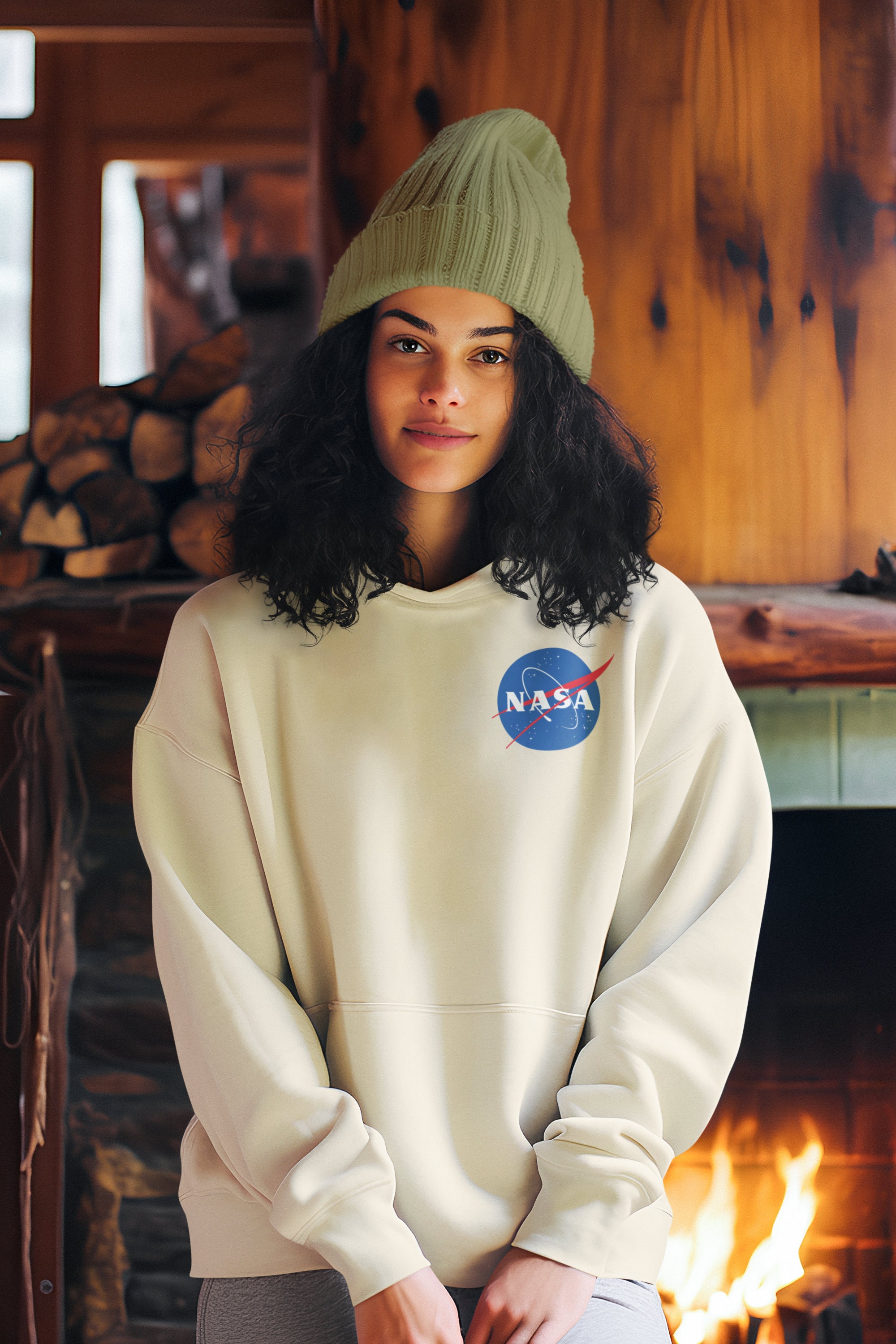 Nasa Hoodie With Nasa's Iconic Logo on a Comfy and Soft 50/50 Hooded ...