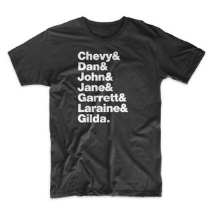 Saturday Night Live Shirt. On Black, White, Red or Gray Soft Cotton T-Shirt. SNL Original Cast T-Shirt. Comfy!