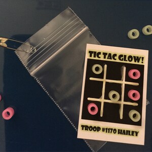 Glow in the Dark Tic Tac Toe!