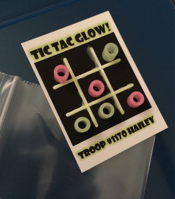 Friendship Scout SWAP Kit Tic Tac Glow/tic Tac Toe special 