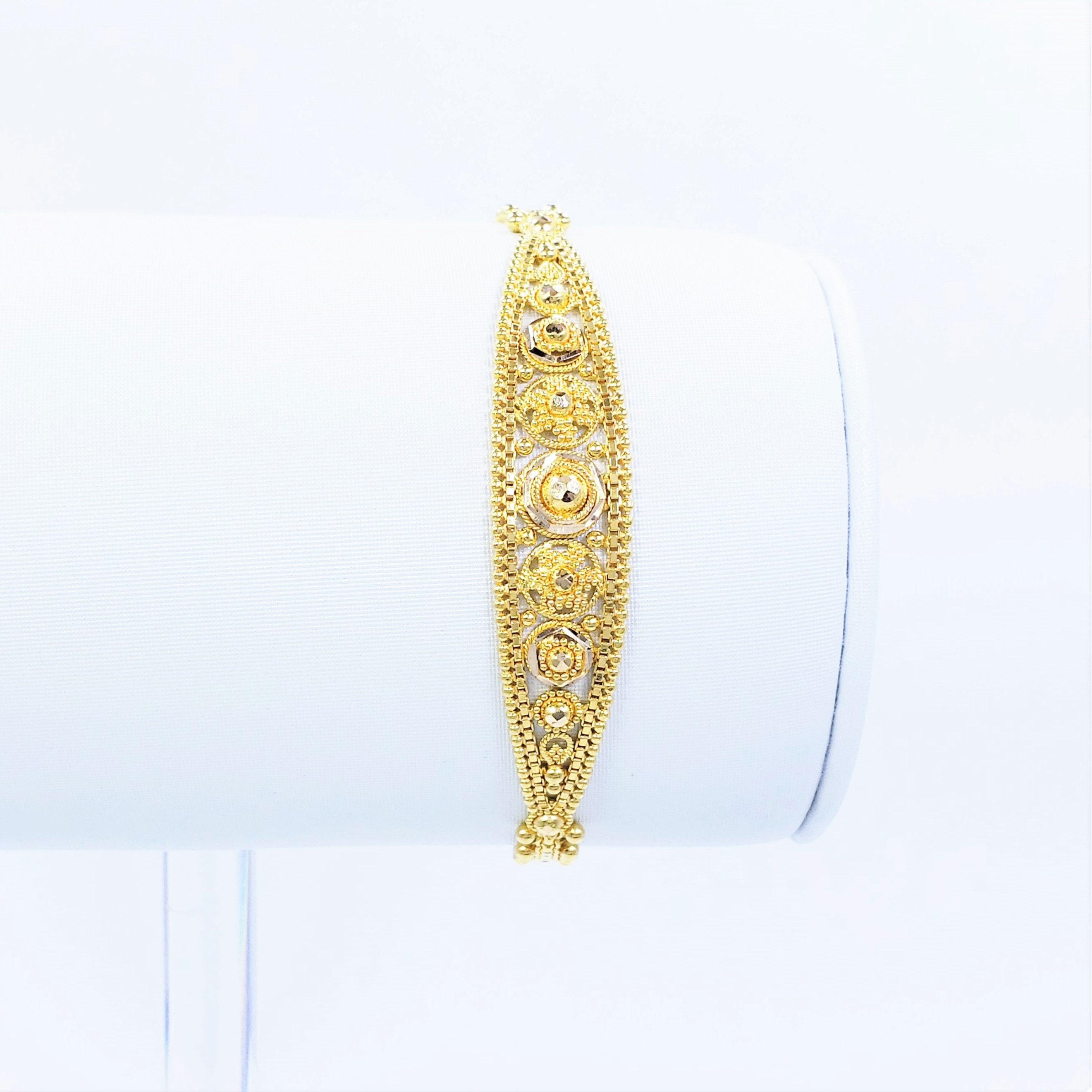 GOLDSHINE 22K Solid Gold Bracelet Girl 55.75 | Etsy