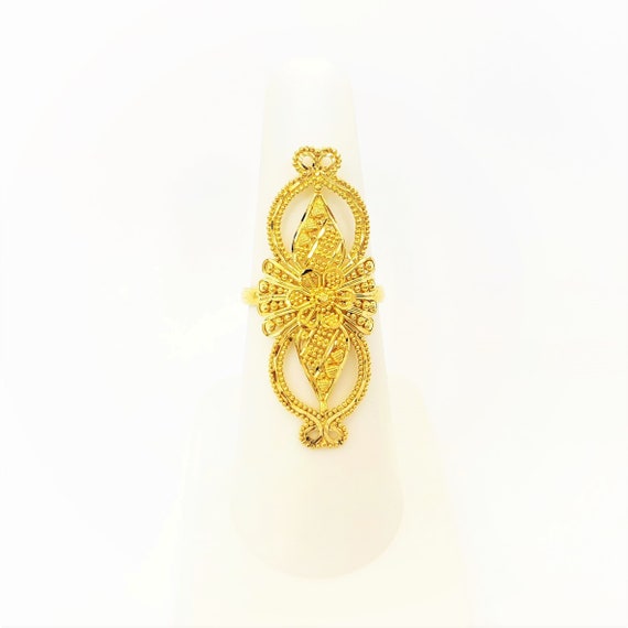 Tanishq Big Size Gold Finger Ring Designs with Price/Bridal Rings/Cocktail  Rings/Antique/deeya - YouTube