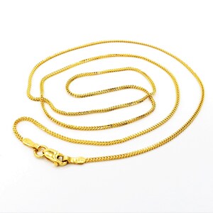22K Solid Yellow Gold Franco Chain 