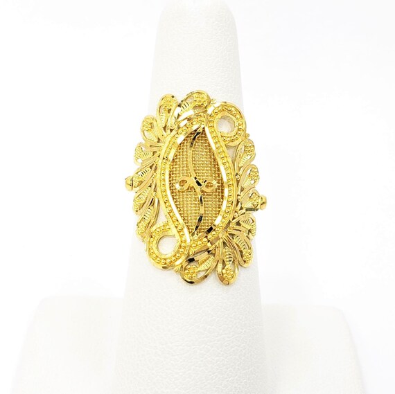 22k solid gold sales ring