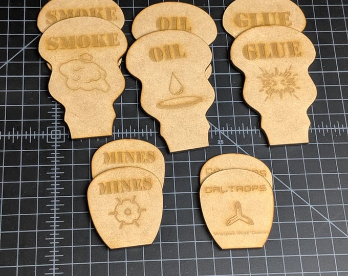 Gaslands Dropped Weapons MDF