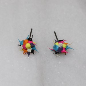 Multi Color Stud Earrings