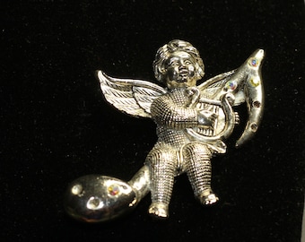 Musical Angel Brooch