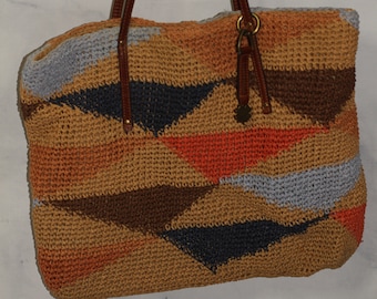 Bolso de hombro vintage multicolor de Lucky Brand