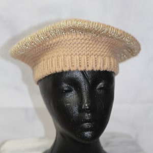 Tan Beret Hat