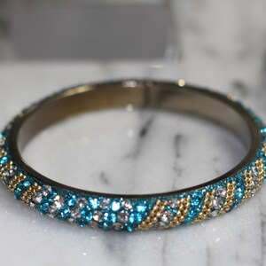 Blue Rhinestone Bracelet