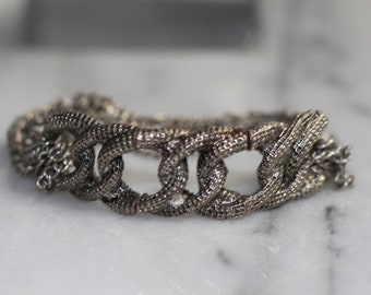シルバーリンクチェーンブレスレット - Etsy 日本