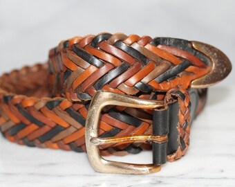Ceinture en cuir marron Brighton