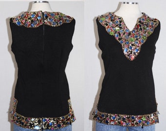 Sammy Wang Hong Kong Beaded Top