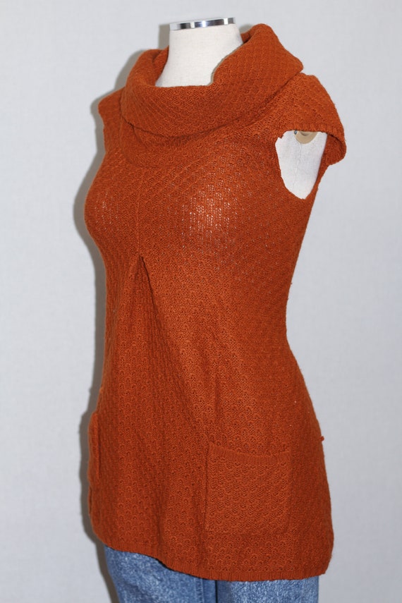 Orange Slouch Neck Sweater - image 4