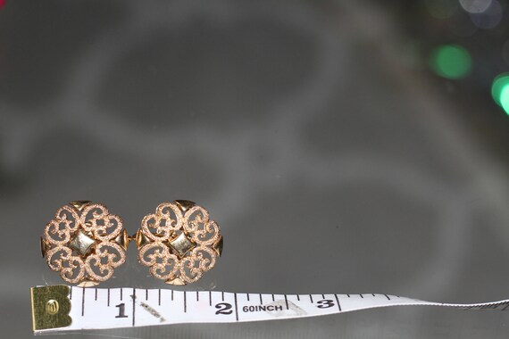 Gold Clip On Earrings - image 5