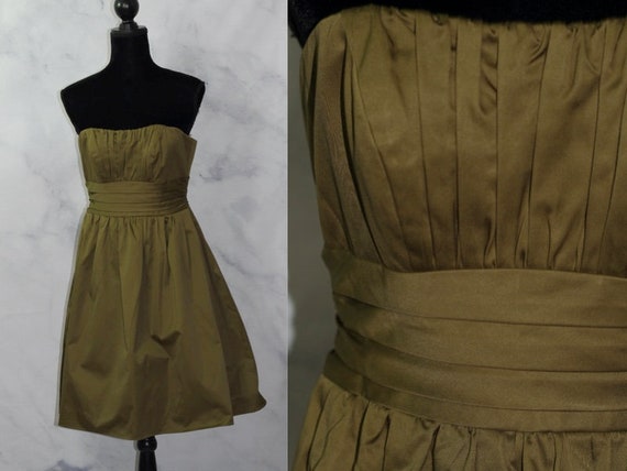 David Bridal Green Strapless Gown Dress (4) - image 1