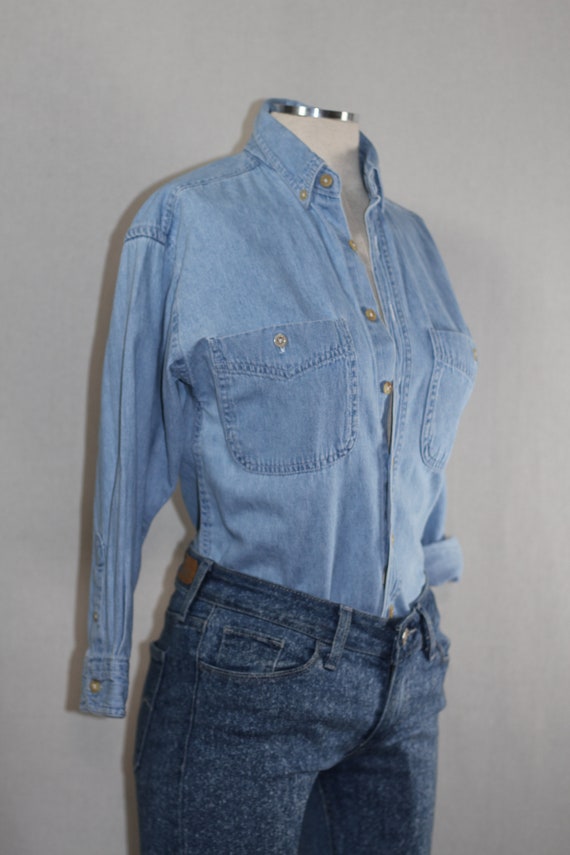 Arizona Cotton Denim Blouse - image 6