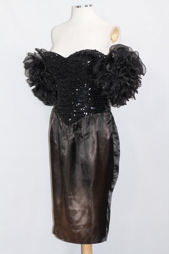 HW Collections Black & Brown Ombre Gown - image 6