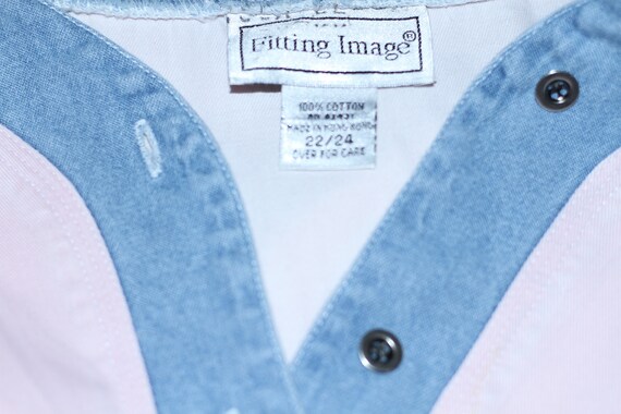 Fitting Image Pink & Blue Blouse - image 10