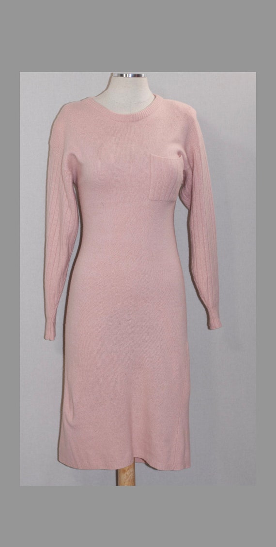 Pastle Pink Wool Dress - image 3