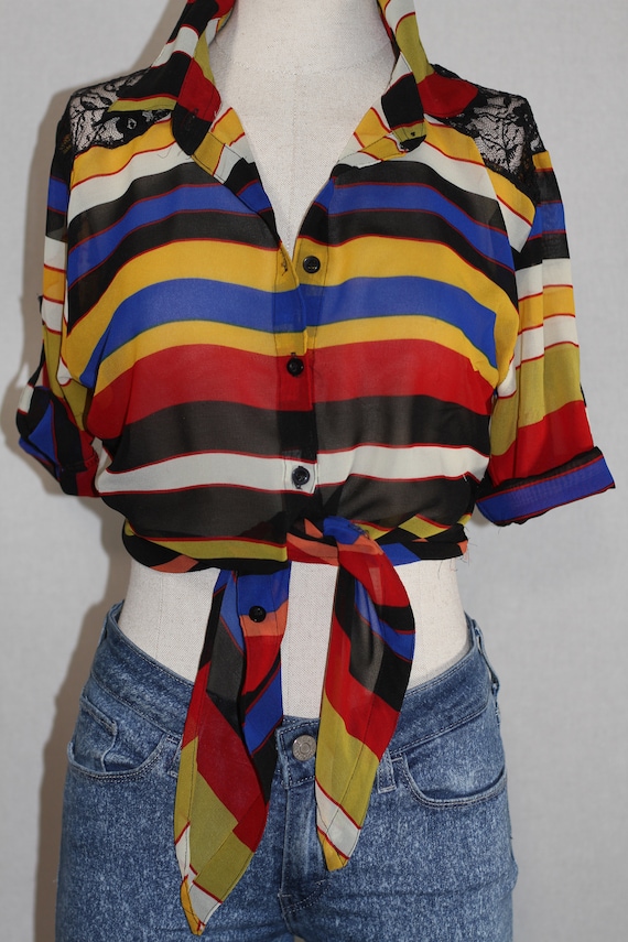 Multi Color Crop Top View 6