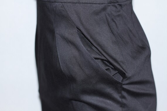 Black Cotton Dress - image 3