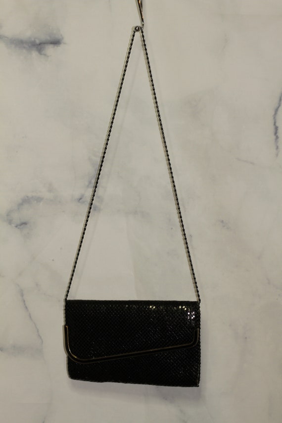 Glam Rock Convertible Clutch Black & Gold Handbag - image 10