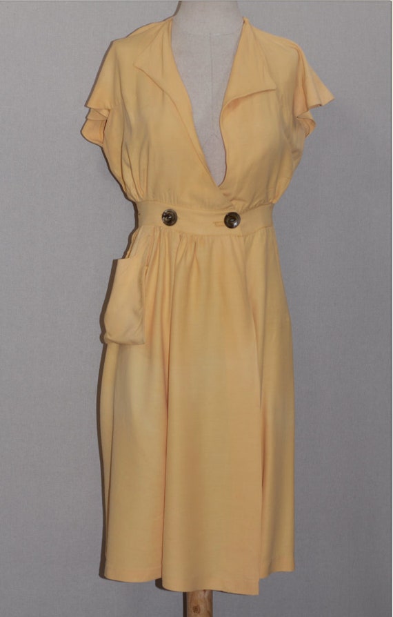 Fleur De Lis Yellow Dress - image 6