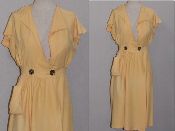 Fleur De Lis Yellow Dress - image 5