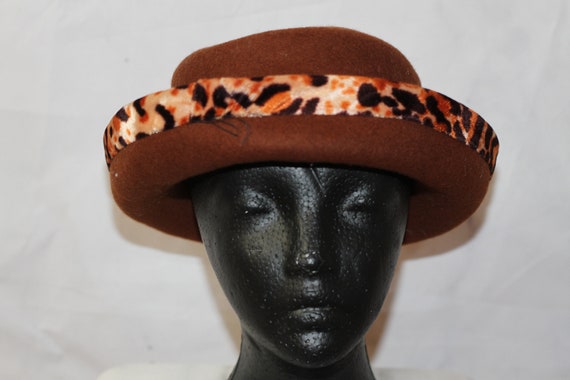 Leopard Wool Bucket Hat