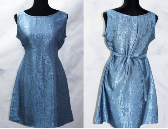 Thai Silk Royal Blue Silk Dress (S)