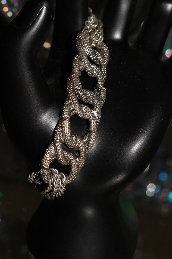 Silver Link Chain Bracelet - image 6