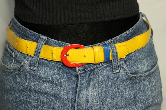 Astor Multi Color Leather Belt - image 1