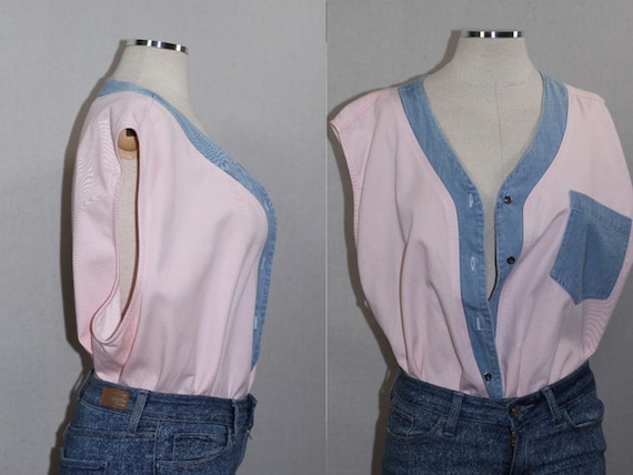 Fitting Image Pink & Blue Blouse - image 1