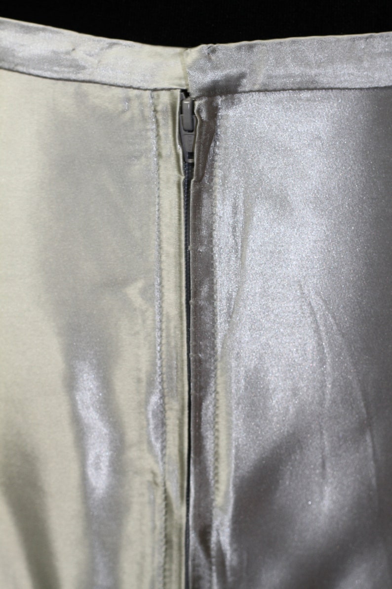 S-M Handmade Silver Long Ankle Skirt