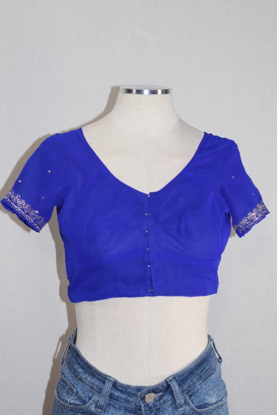 Blue Crop Top - image 5