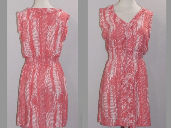 THML Pink & White Cotton Dress (M) - image 2