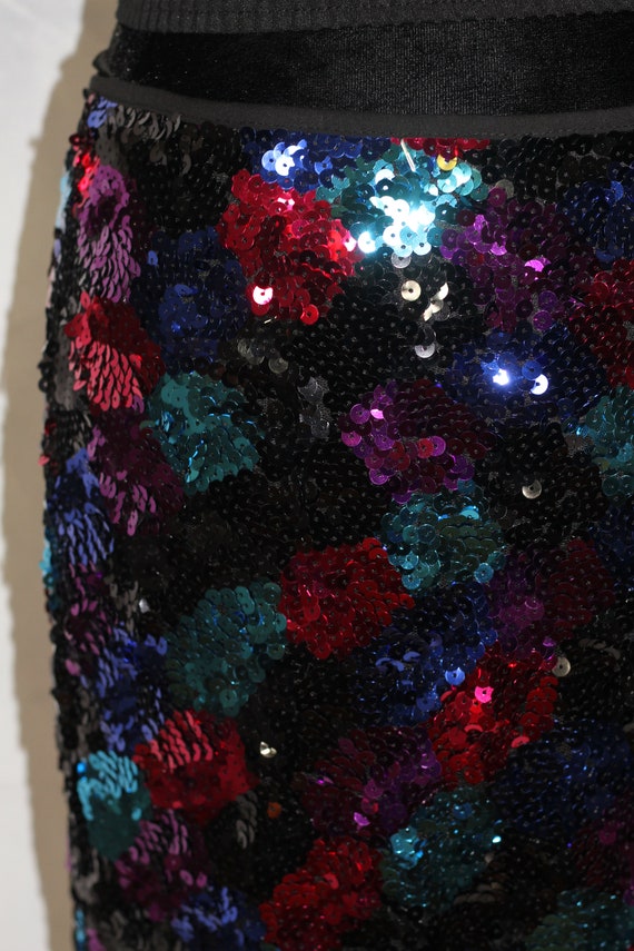 Multi Color Sequin Skirt (M) - image 2