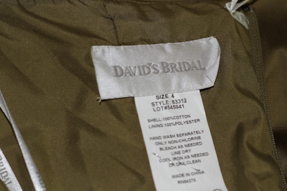 David Bridal Green Strapless Gown Dress (4) - image 10