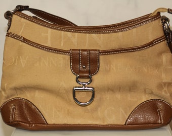 Etienne Aigner Vintage Monogram Sachel Handväska