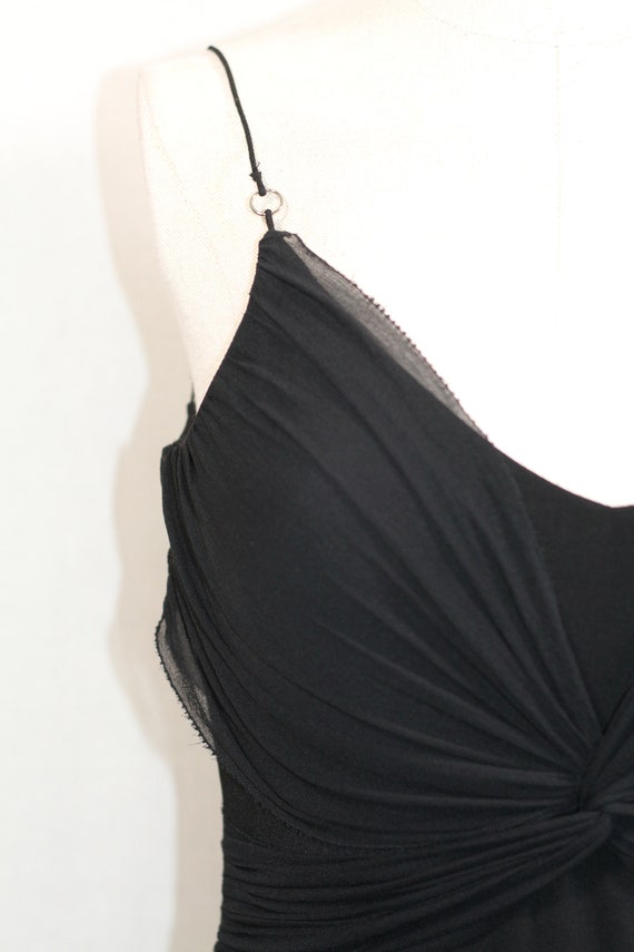 Arden B Black Silk Dress - image 4