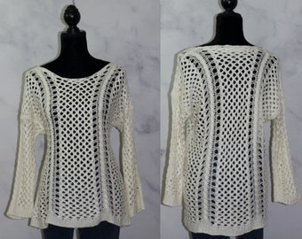 White Fishnet Sweater (s)
