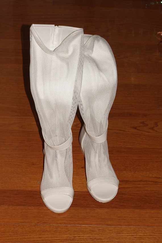 70 ' s Net Open Toe Sandals 81/2 (Excellent État) 70 70 70 ' s Net Open Toe Sandals 81/2 (Excellent État) a961e5