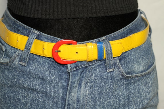 Astor Multi Color Leather Belt - image 4