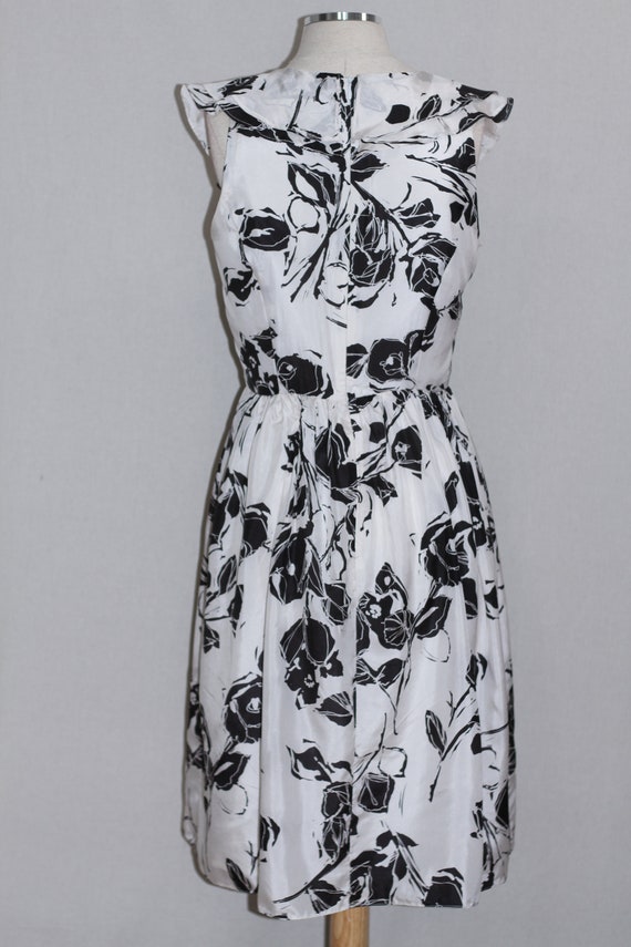 Black White Silk Dress - image 9