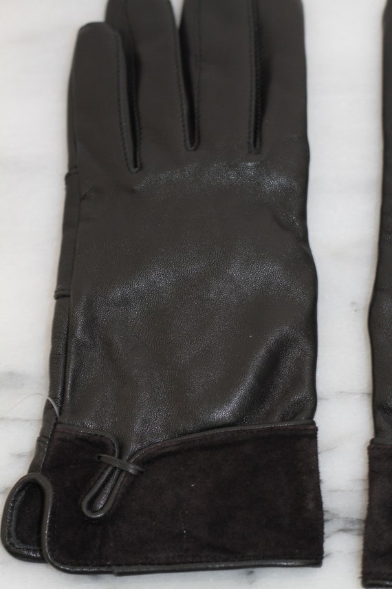Black Leather Gloves - image 5
